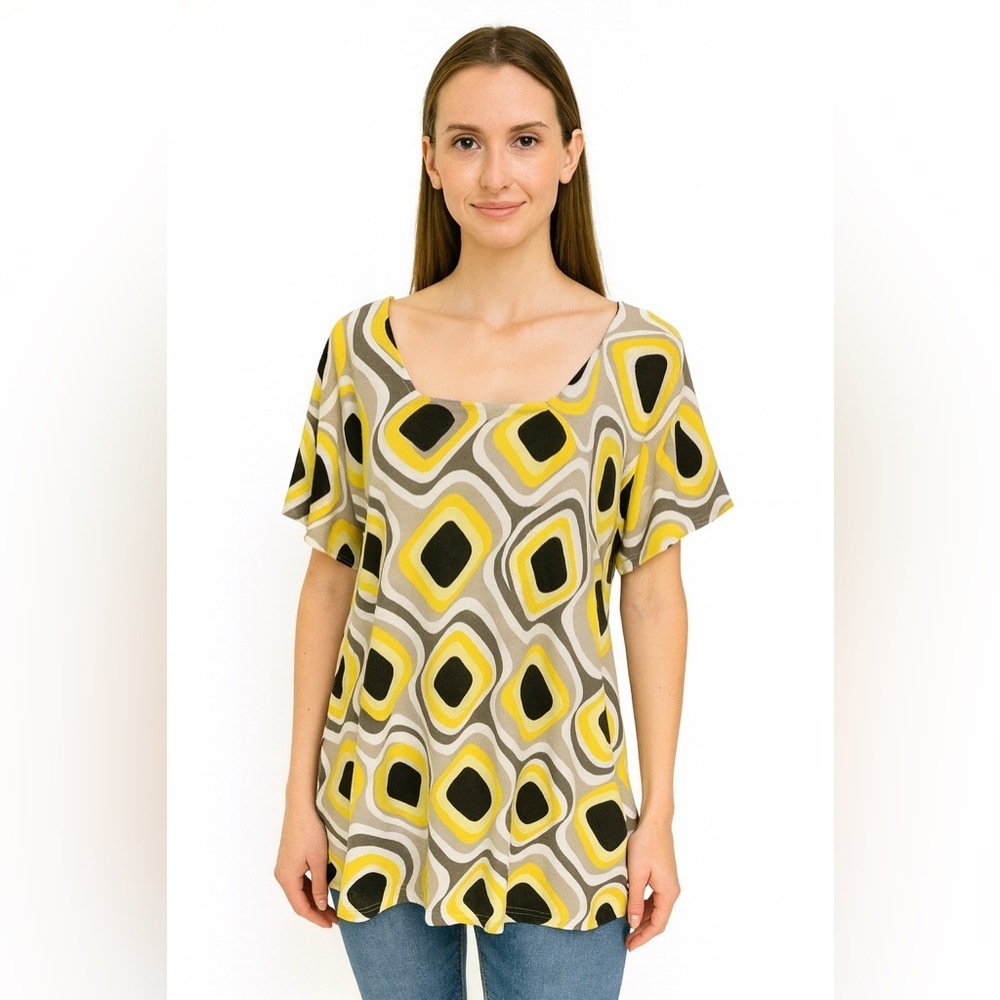 Geometric print top - Picture 3 of 6